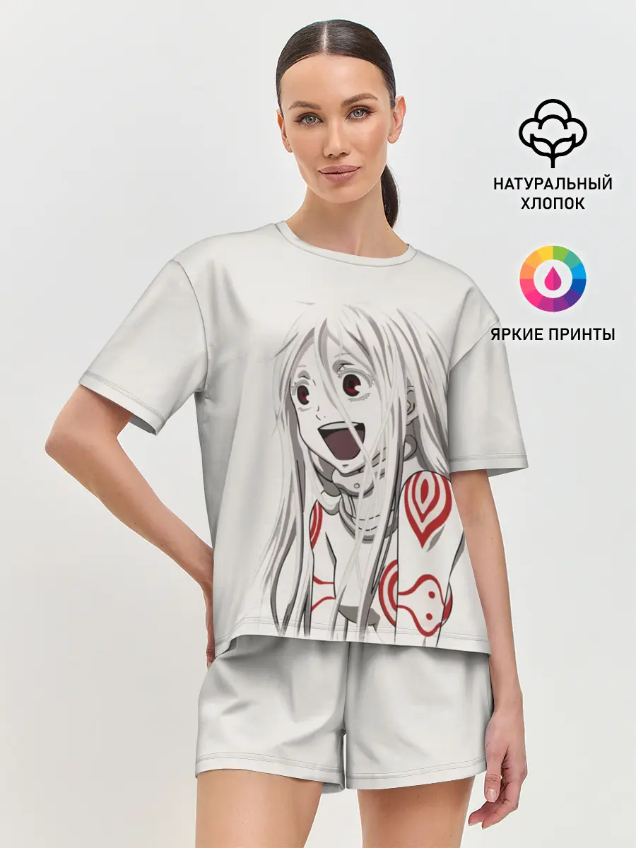 Женская пижама с шортами / Страна чудес ....