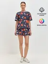 Женская пижама с шортами / Корабли, планеты и спутники