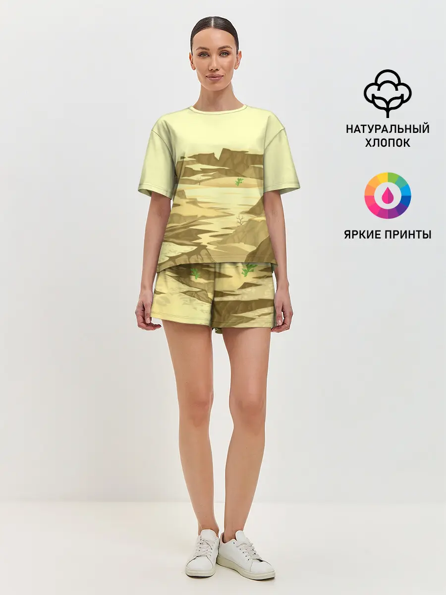 Женская пижама с шортами / Пустыня