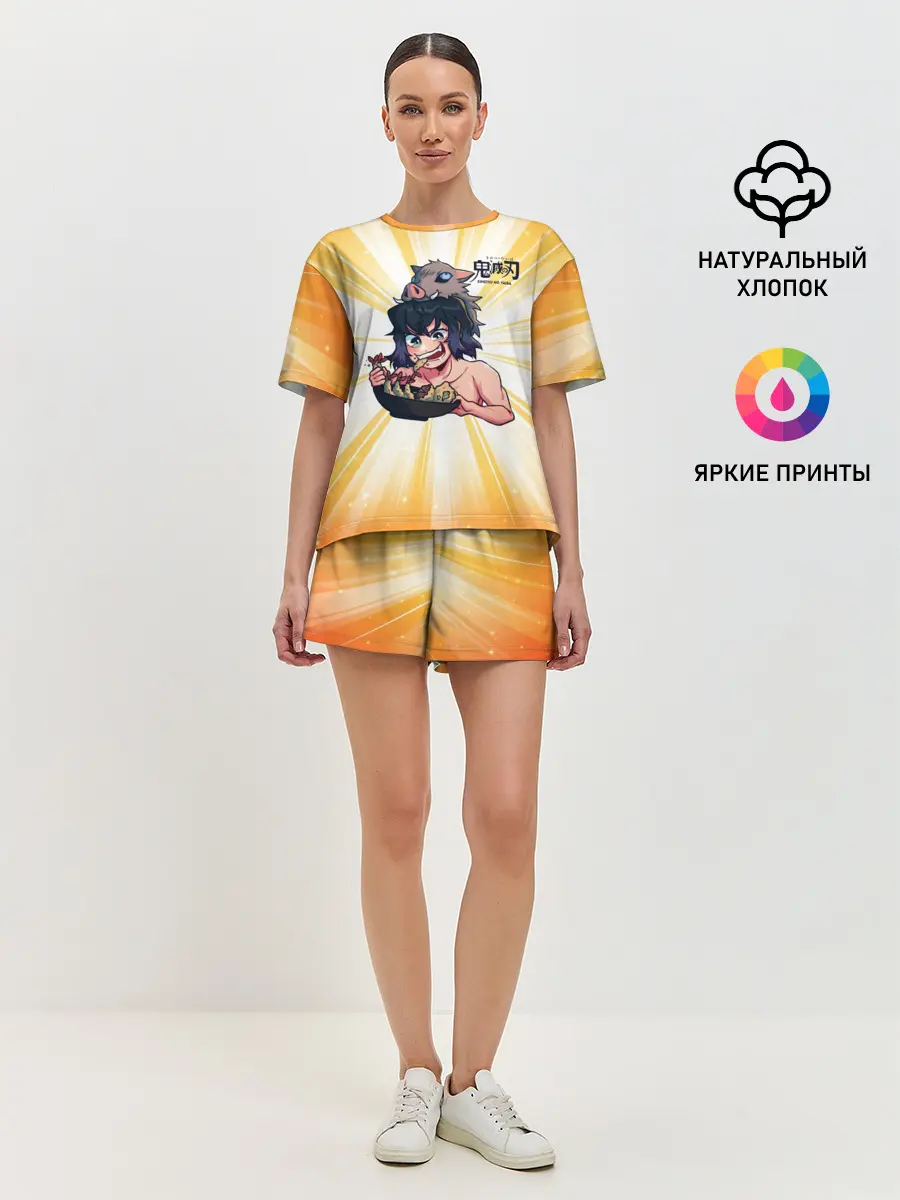 Женская пижама с шортами / Иноске Хашибира Kimetsu no Yaiba