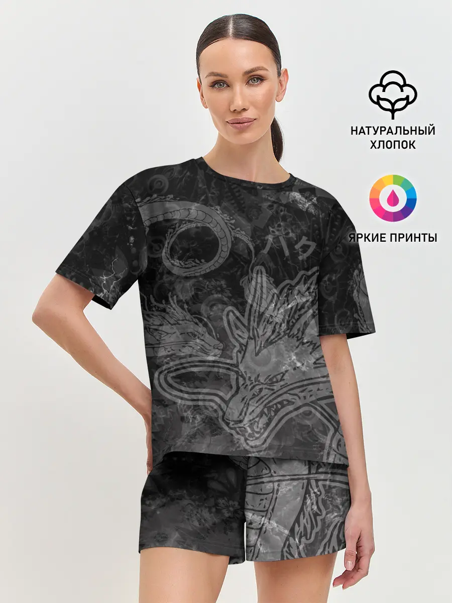 Женская пижама с шортами / Haku Dragon