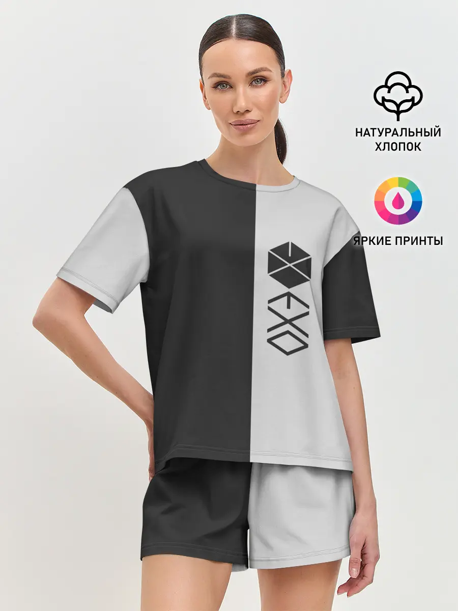 Женская пижама с шортами / EXO