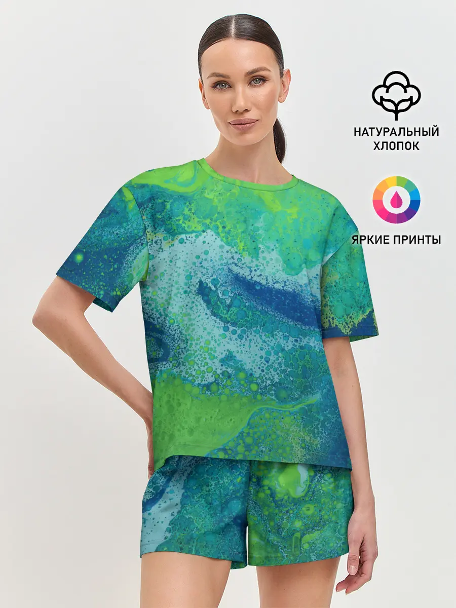 Женская пижама с шортами / Художественная Тина