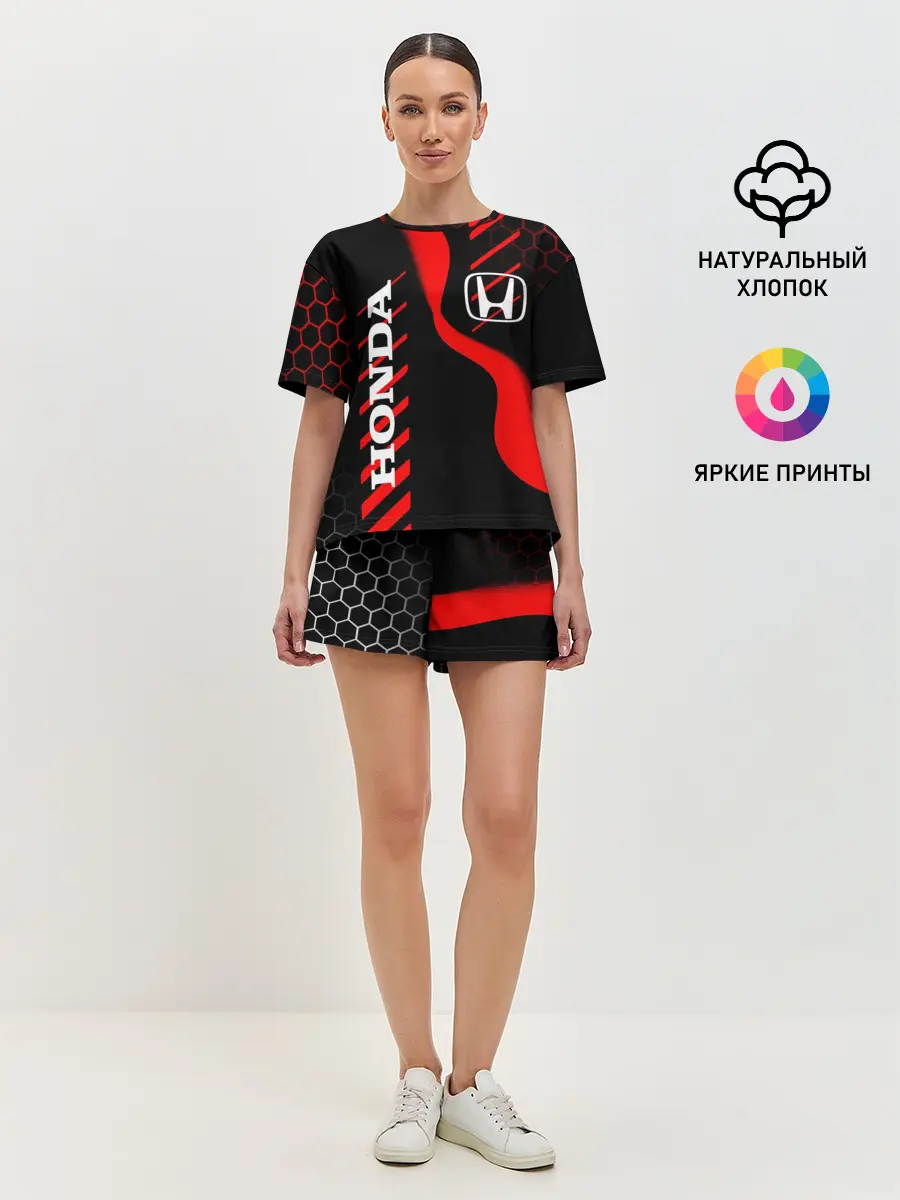 Женская пижама с шортами / HONDA / ХОНДА / СПОРТ