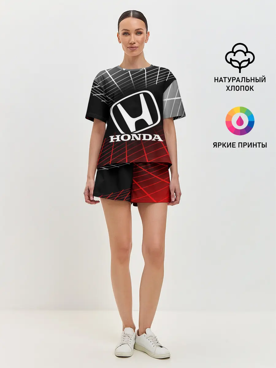 Женская пижама с шортами / HONDA / ХОНДА / СЕТКА