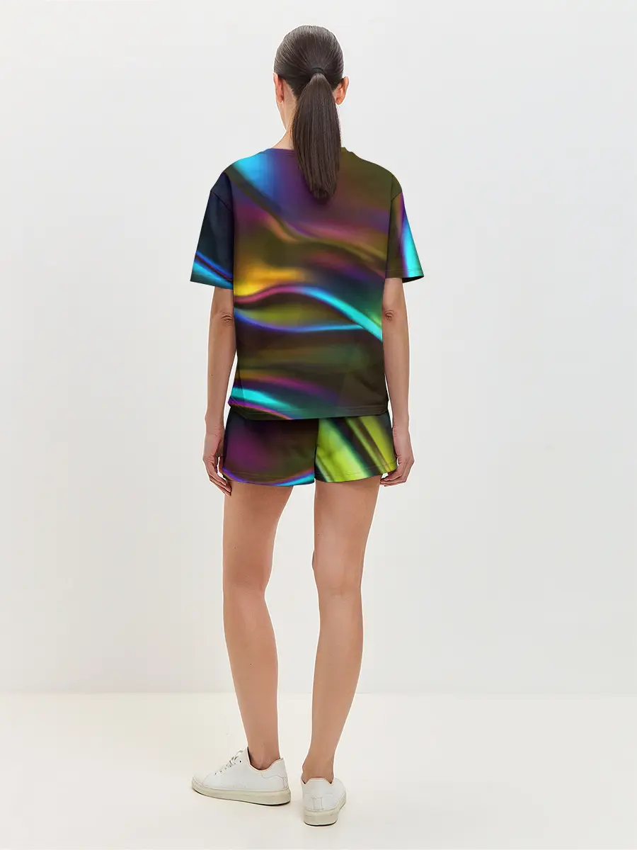 Женская пижама с шортами / Градиент