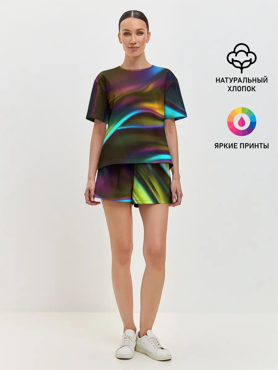 Женская пижама с шортами / Градиент