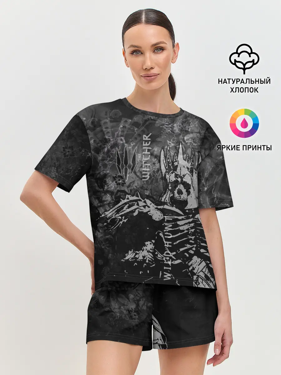 Женская пижама с шортами / Wild Hunt