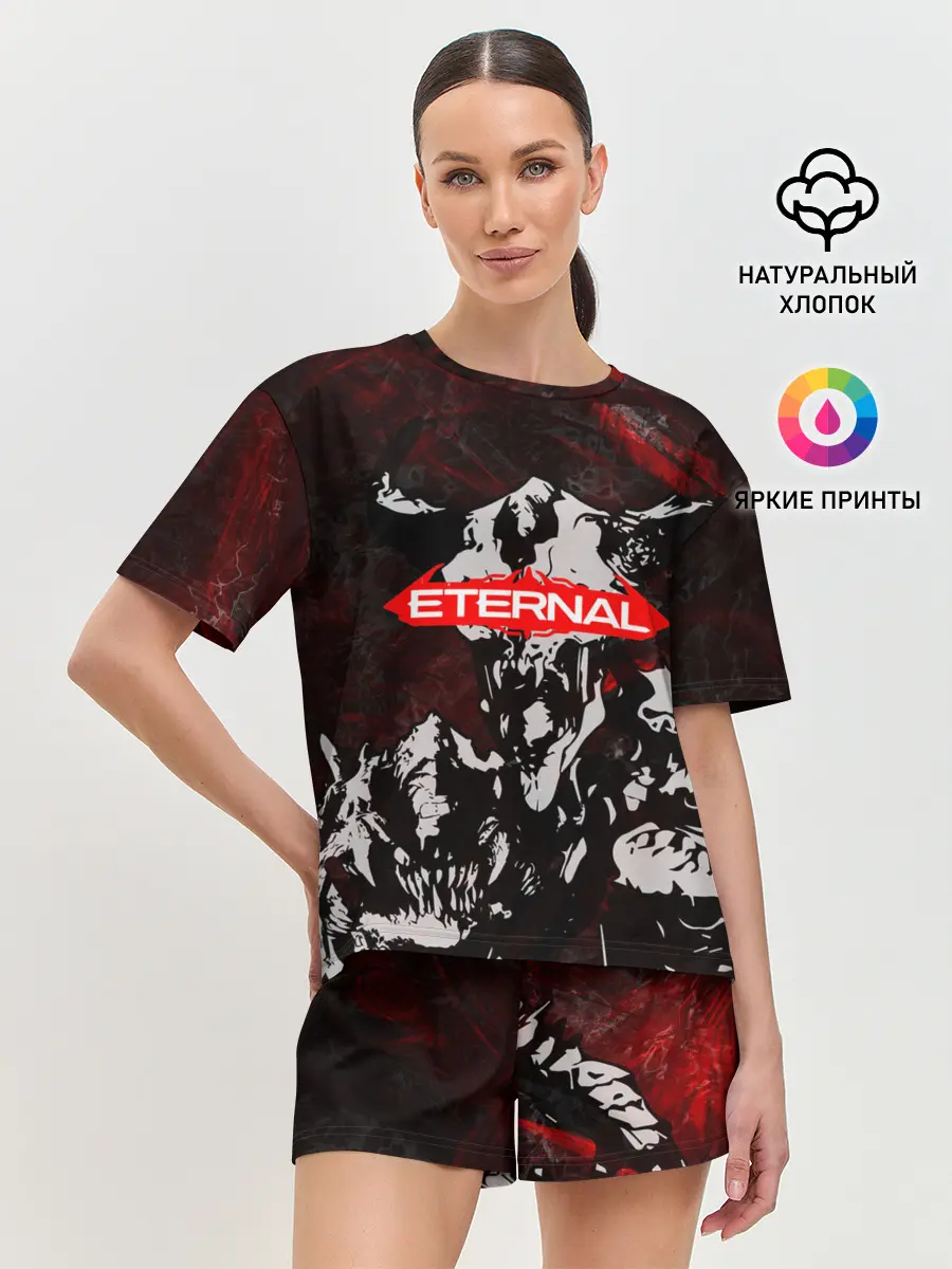 Женская пижама с шортами / DOOM ETERNAL DEMONS
