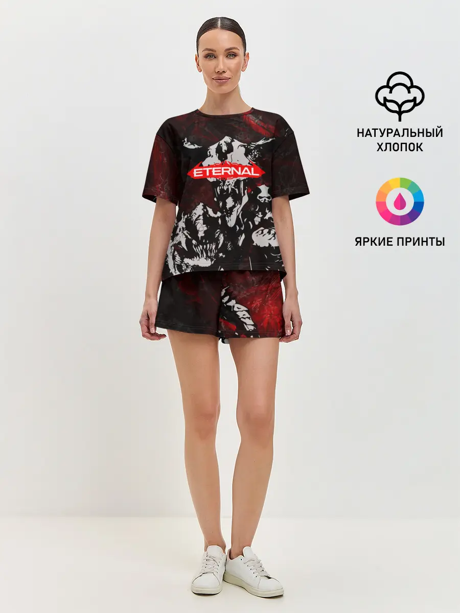 Женская пижама с шортами / DOOM ETERNAL DEMONS