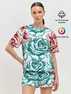 Женская пижама с шортами / Розы