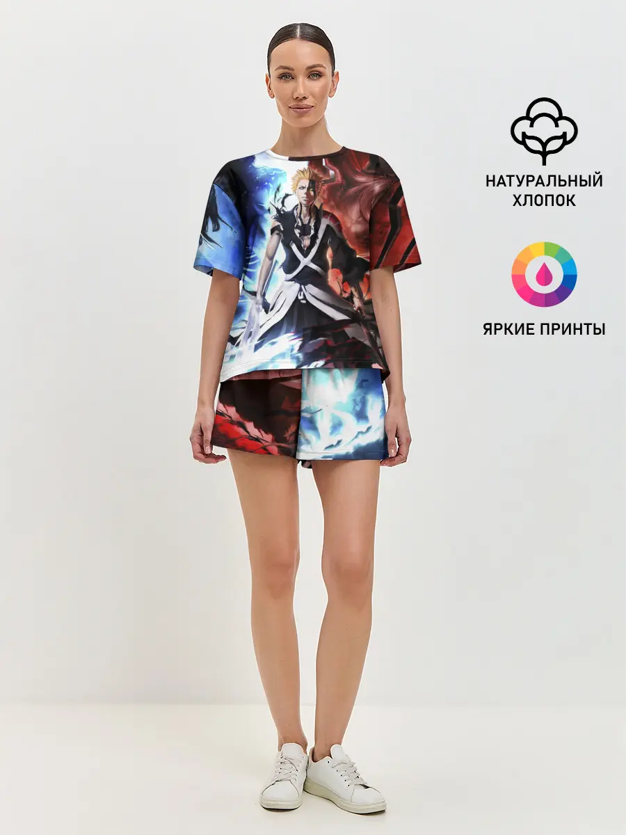 Женская пижама с шортами / Bleach Ichigo Kurosaki