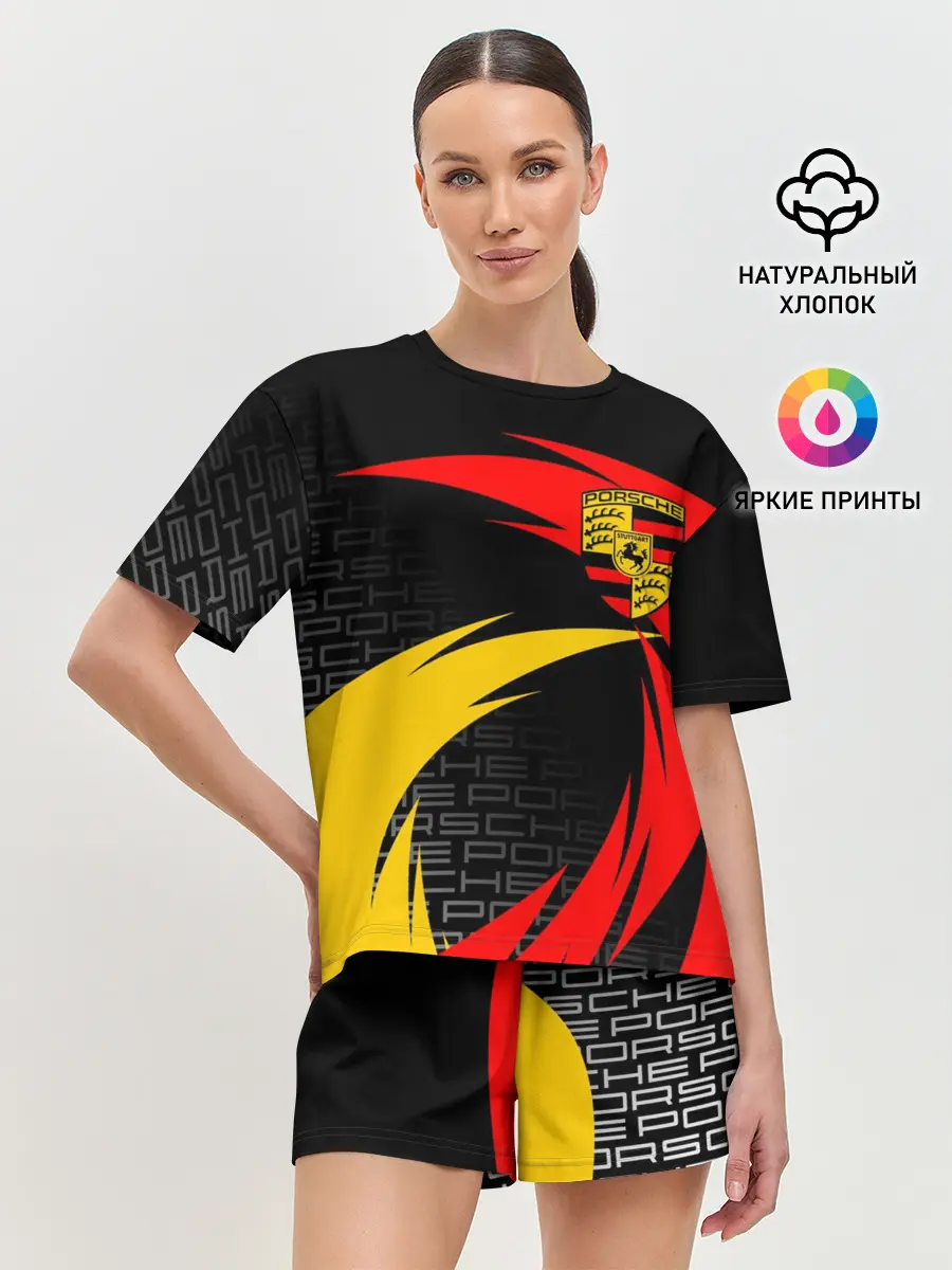 Женская пижама с шортами / PORSCHE / ПОРШ / СПОРТ