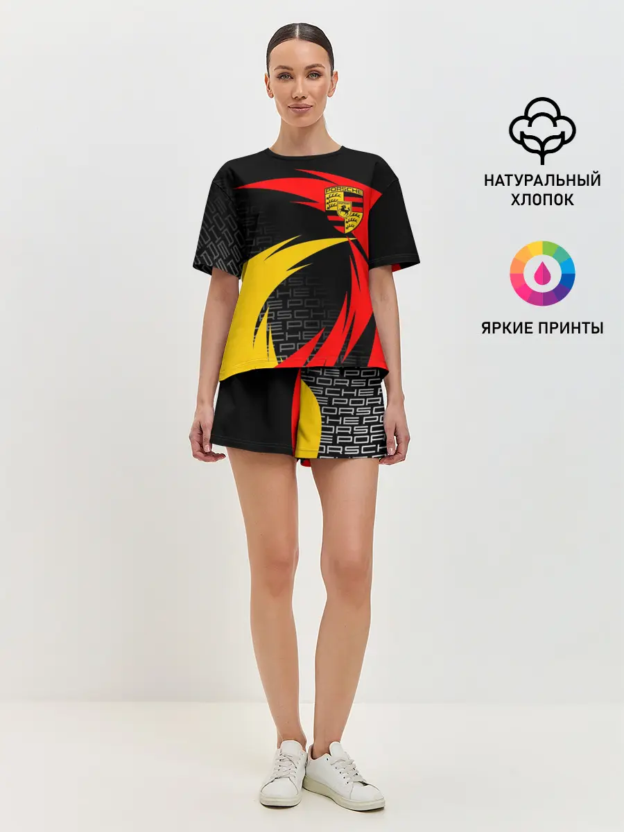 Женская пижама с шортами / PORSCHE / ПОРШ / СПОРТ