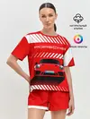 Женская пижама с шортами / PORSCHE / ПОРШЕ / RED STYLE