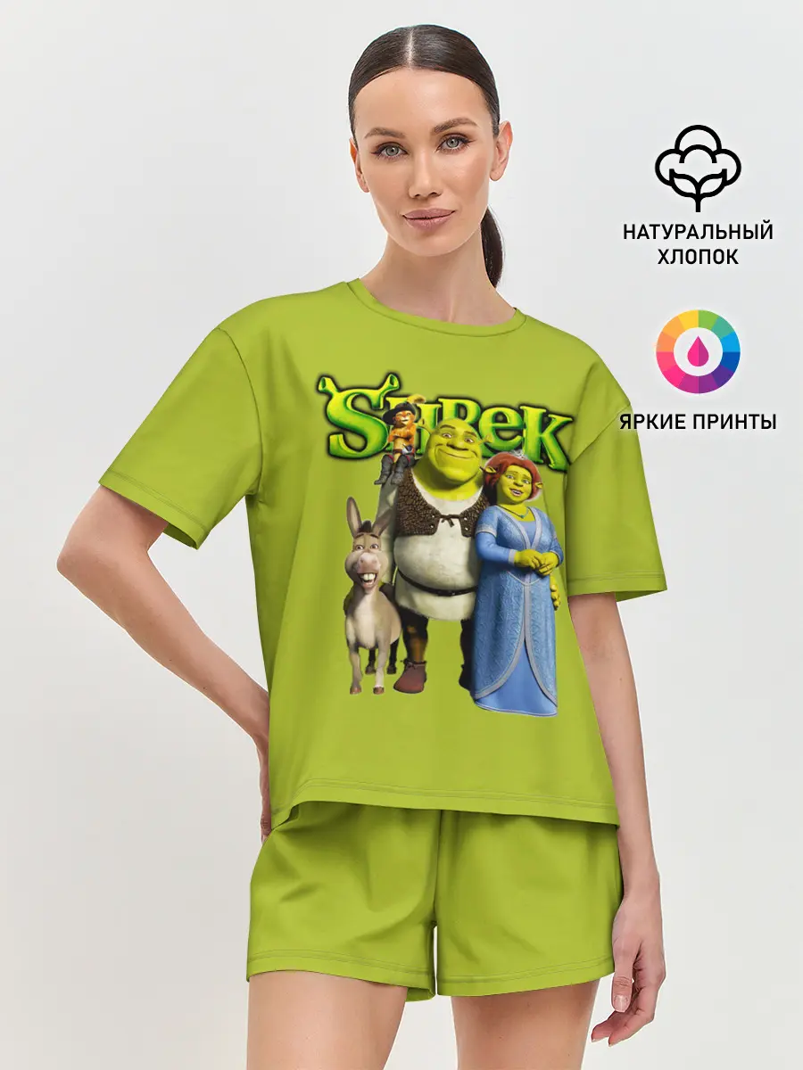 Женская пижама с шортами / Шрек/Shrek