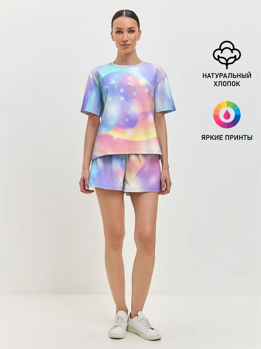 Женская пижама с шортами / Волшебные тропы