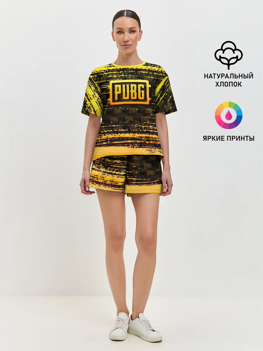 Женская пижама с шортами / PUBG / ПАБГ