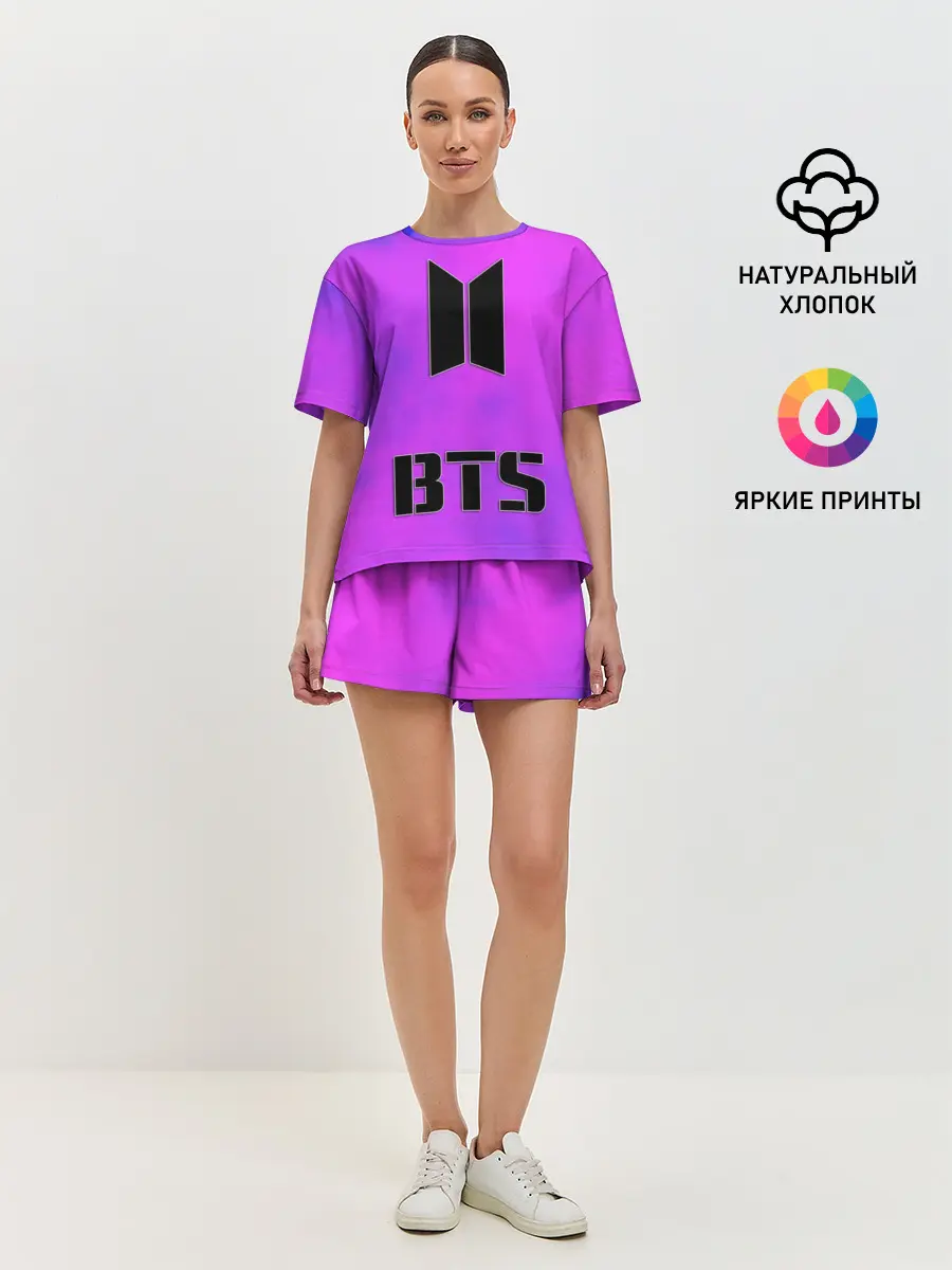 Женская пижама с шортами / BTS ЮЖНОКОРЕЙСКИЙ БОЙБЕНД