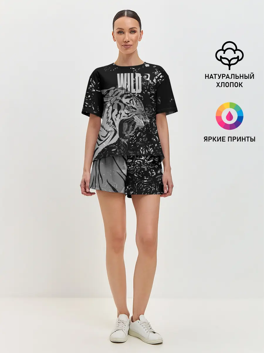 Женская пижама с шортами / WILD / ДИКИЙ