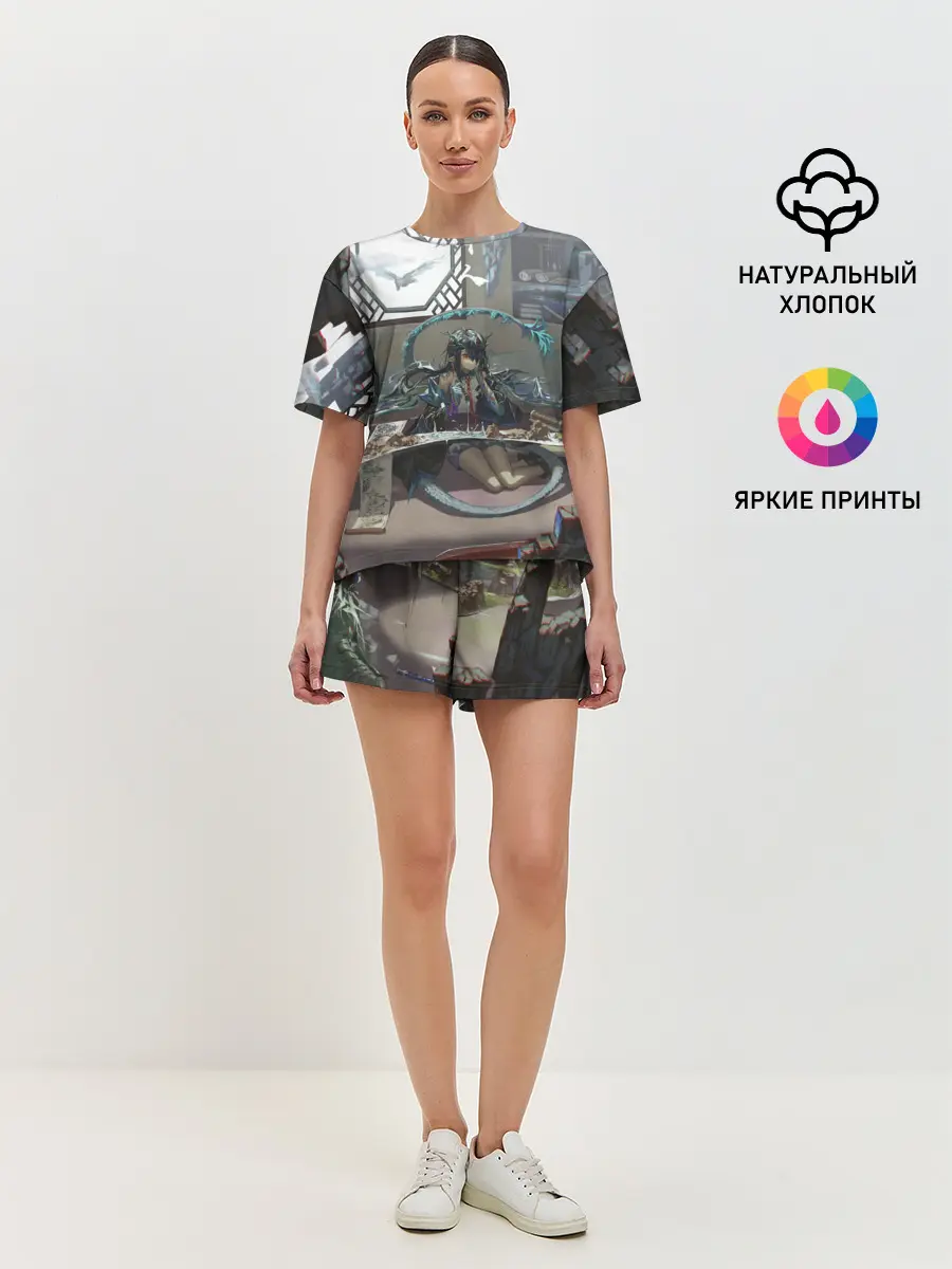 Женская пижама с шортами / Arknights Clay