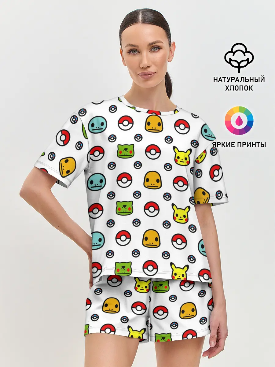 Женская пижама с шортами / POKEMON / ПОКЕМОНЫ