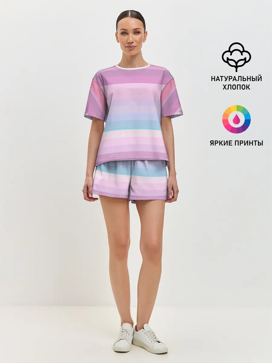 Женская пижама с шортами / Спокойные цвета | Calm colors