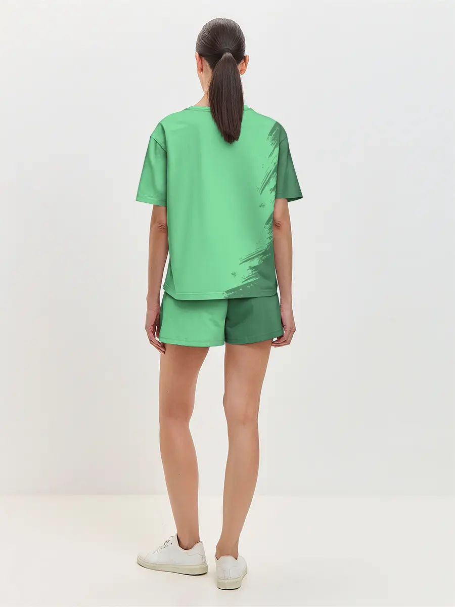 Женская пижама с шортами / Танджиро Камадо Kimetsu no Yaiba