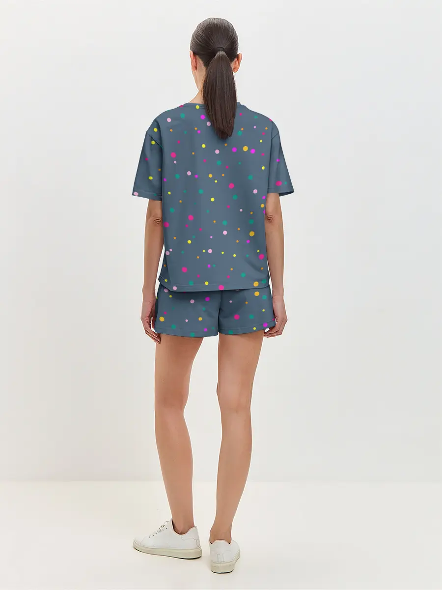 Женская пижама с шортами / Цветные шары | Colored balls