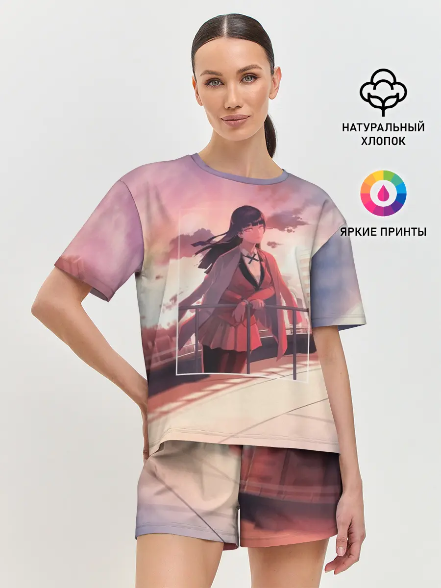 Женская пижама с шортами / Kakegurui Yumeko Jabami art