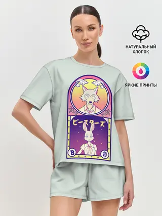 Женская пижама с шортами / Beastars art