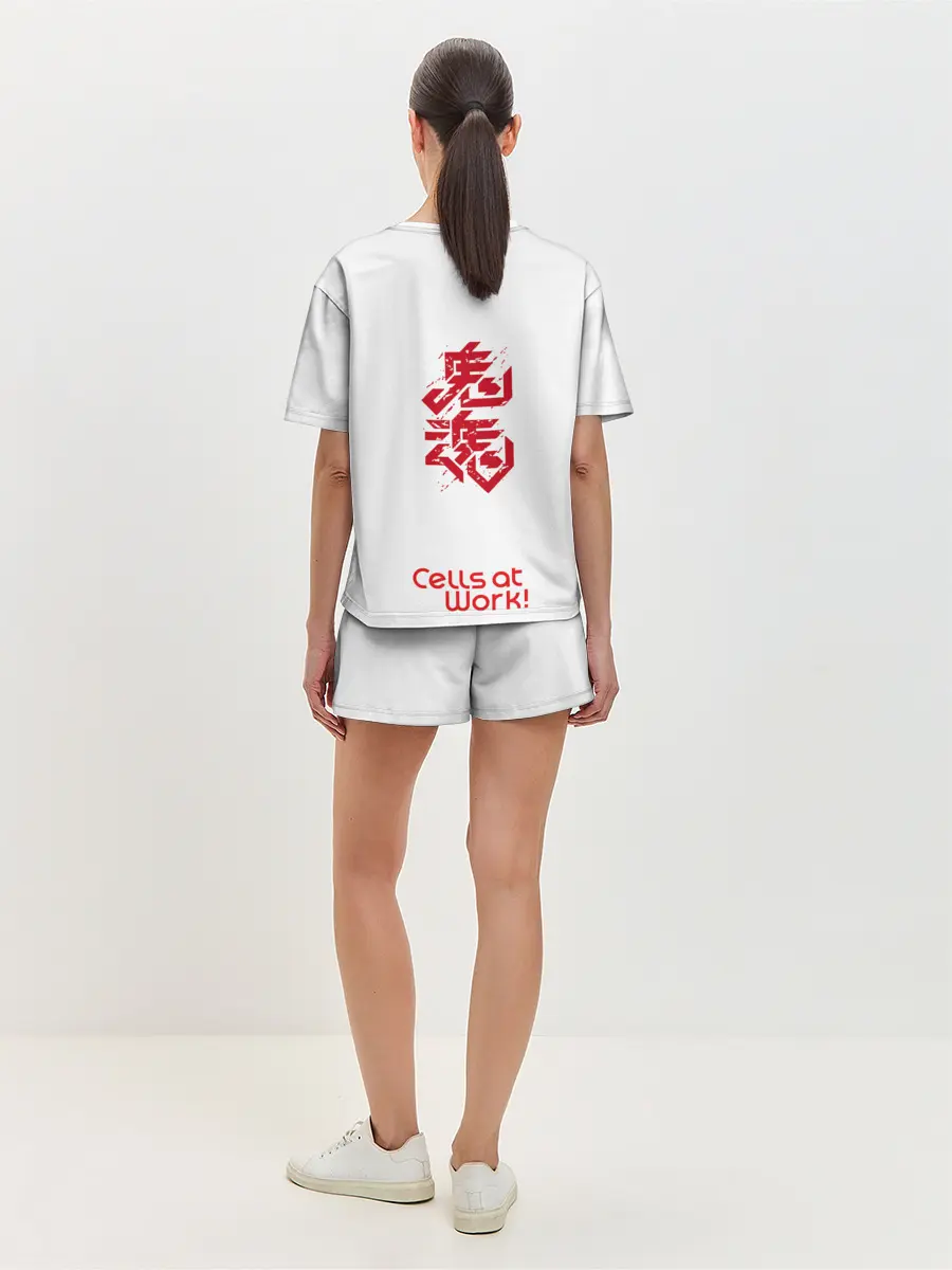 Женская пижама с шортами / Команда клеток