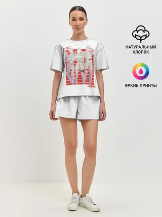 Женская пижама с шортами / Команда клеток