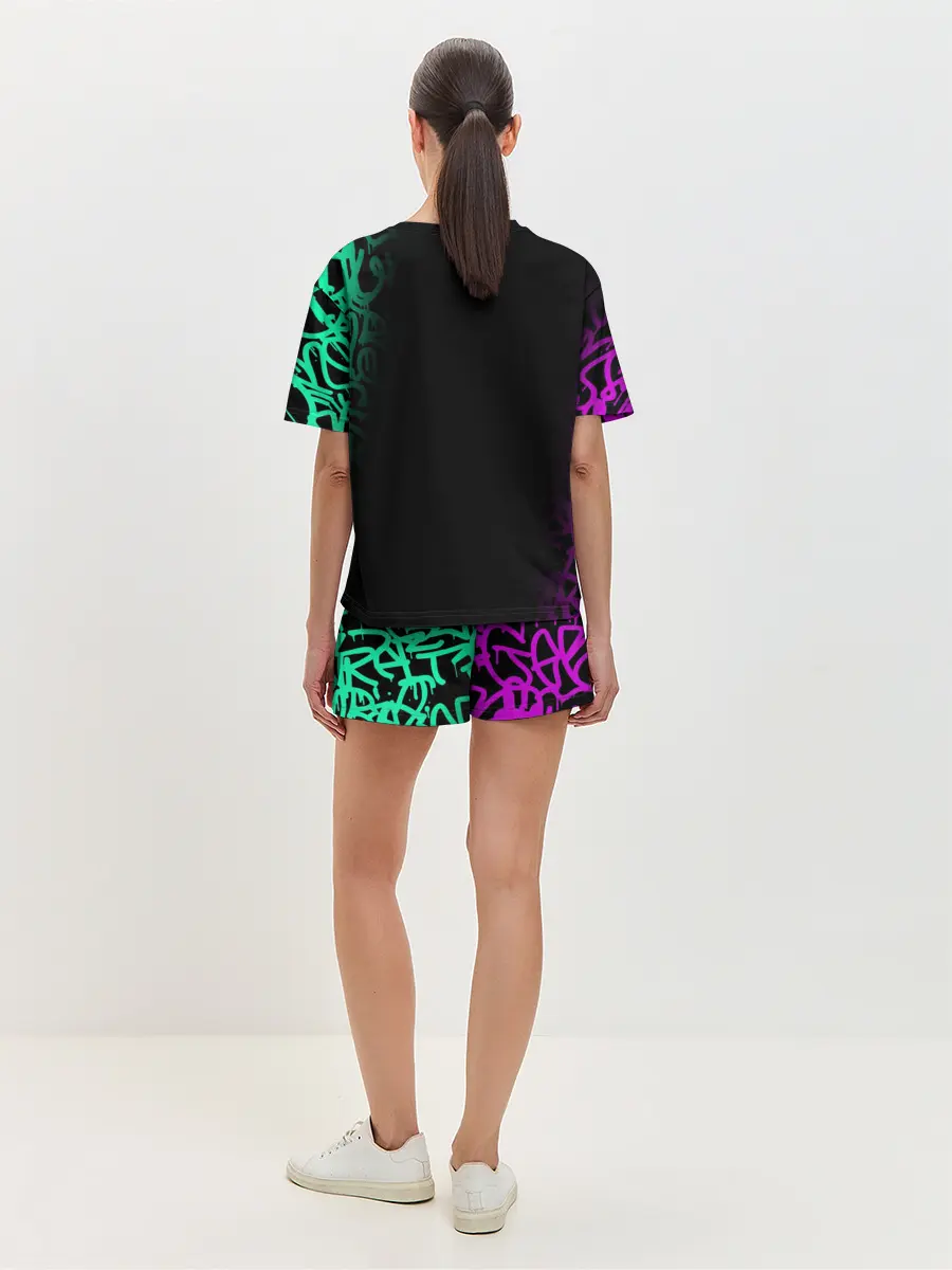 Женская пижама с шортами / PUBG NEW STATE / ПАБГ НЕОН