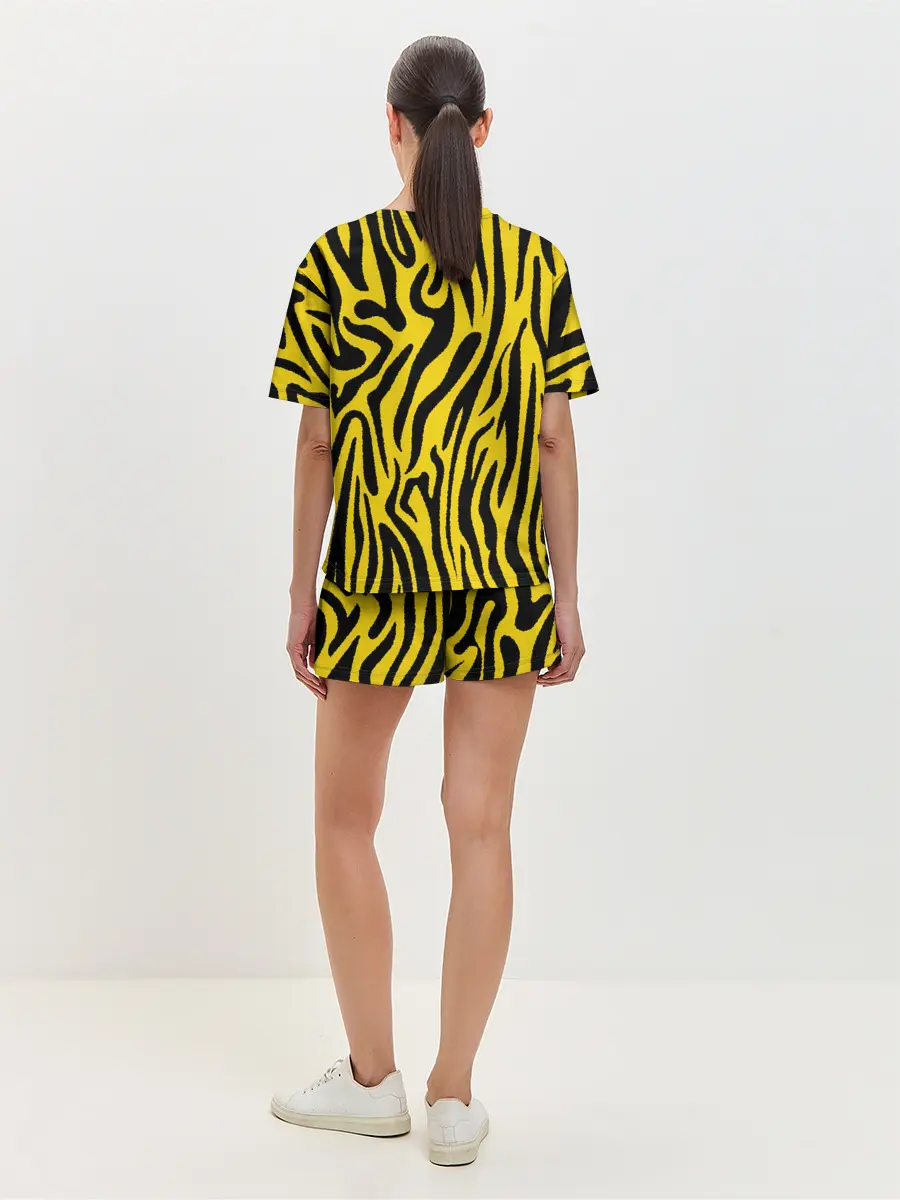 Женская пижама с шортами / Тигровые полоски