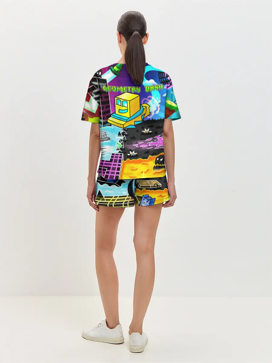 Женская пижама с шортами / Geometry Dash