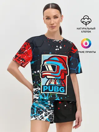 Женская пижама с шортами / PUBG / ПАБГ / ПОРТРЕТ