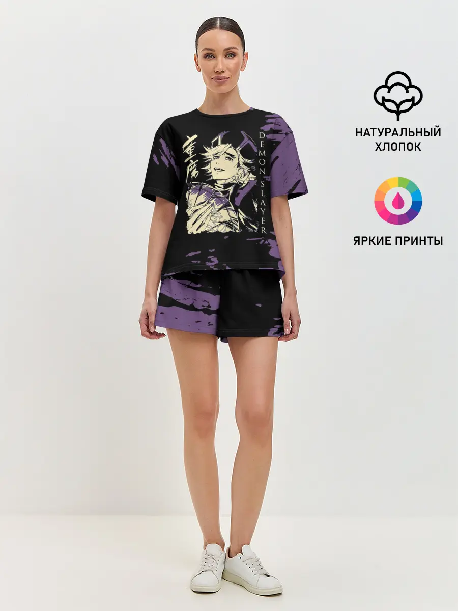 Женская пижама с шортами / Demon Slayer: Kimetsu no Yaiba