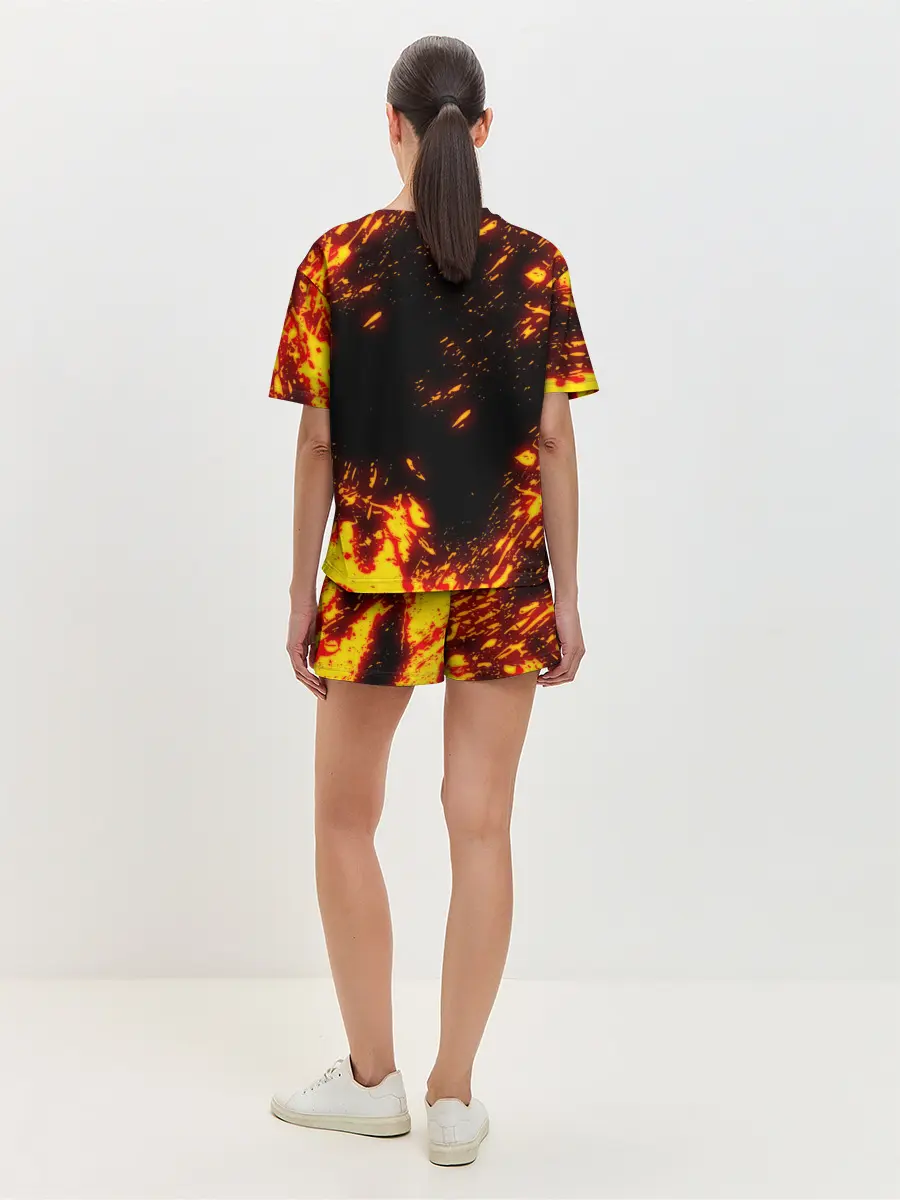 Женская пижама с шортами / Geometry Dash | Demon