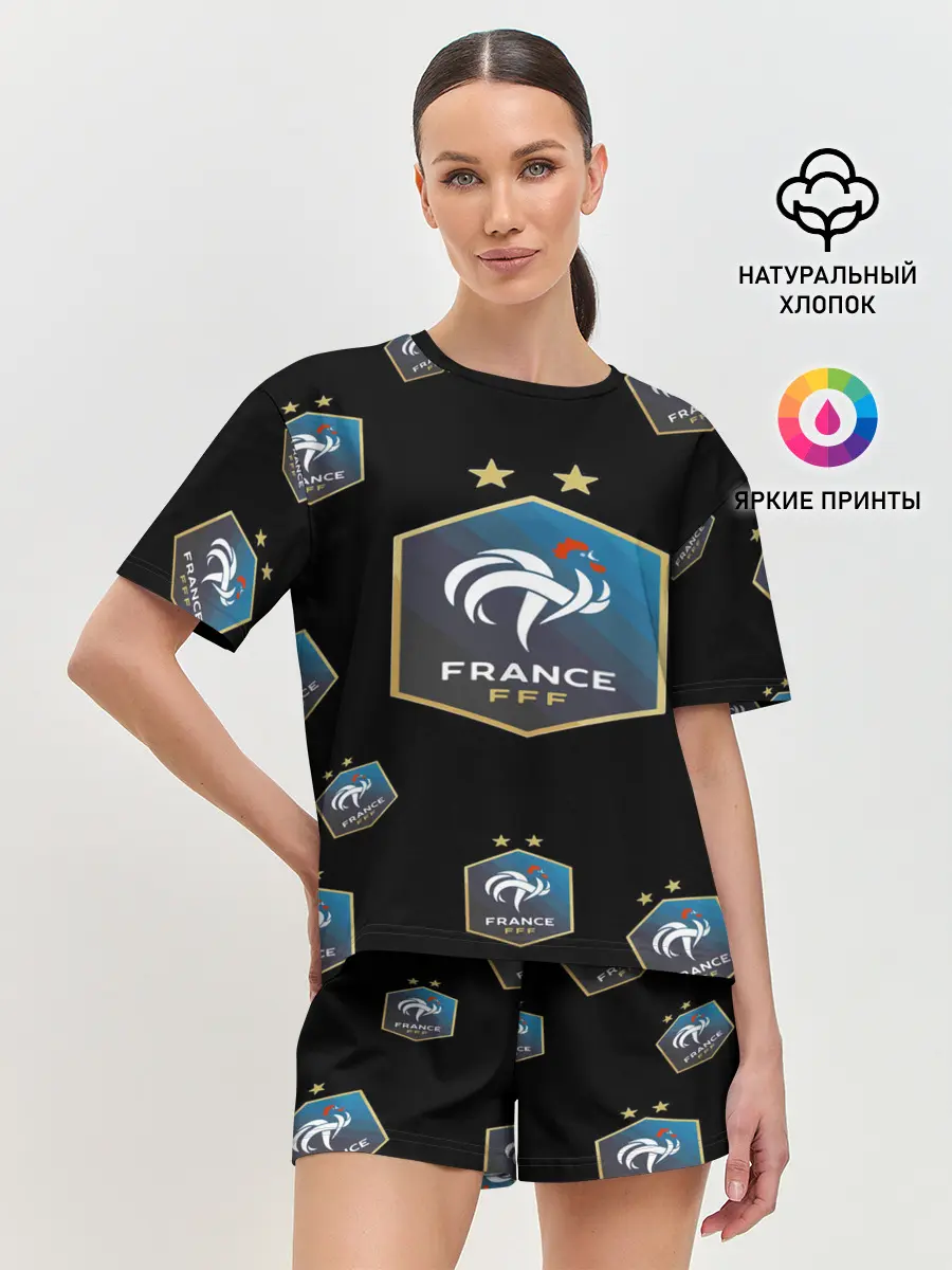 Женская пижама с шортами / Сборная Франции