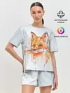 Женская пижама с шортами / Лисёнок