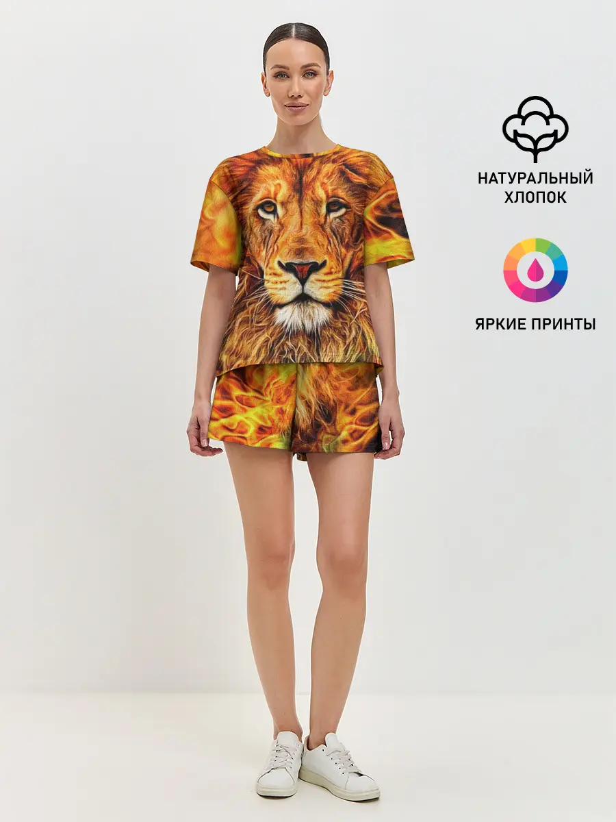 Женская пижама с шортами / LION