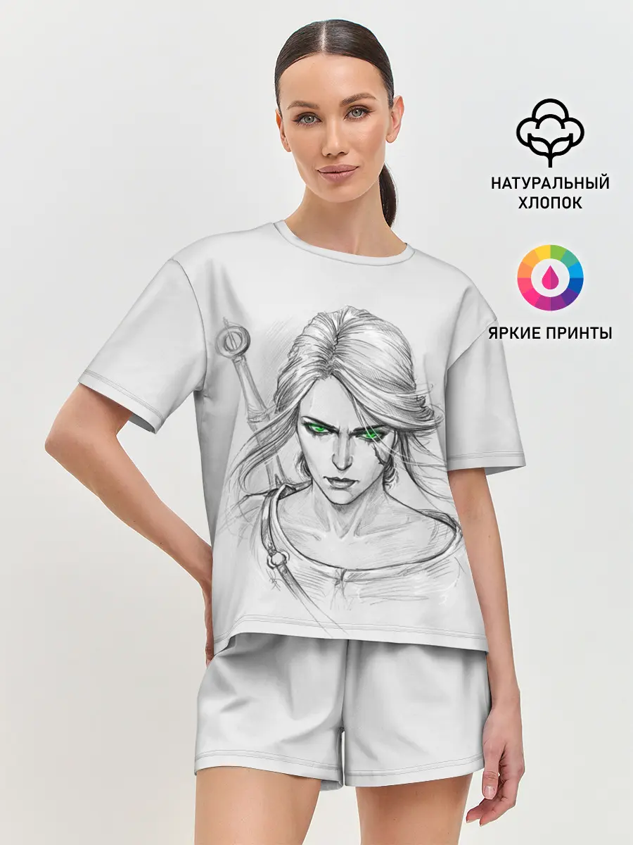 Женская пижама с шортами / Цири