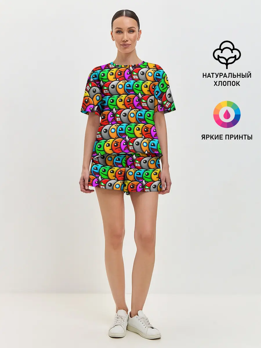 Женская пижама с шортами / GEOMETRY DASH