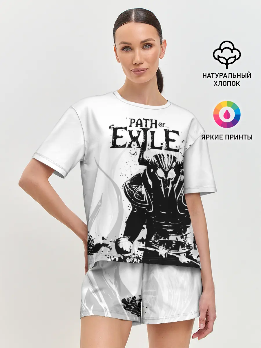 Женская пижама с шортами / PATCH OF EXILE WARRIOR