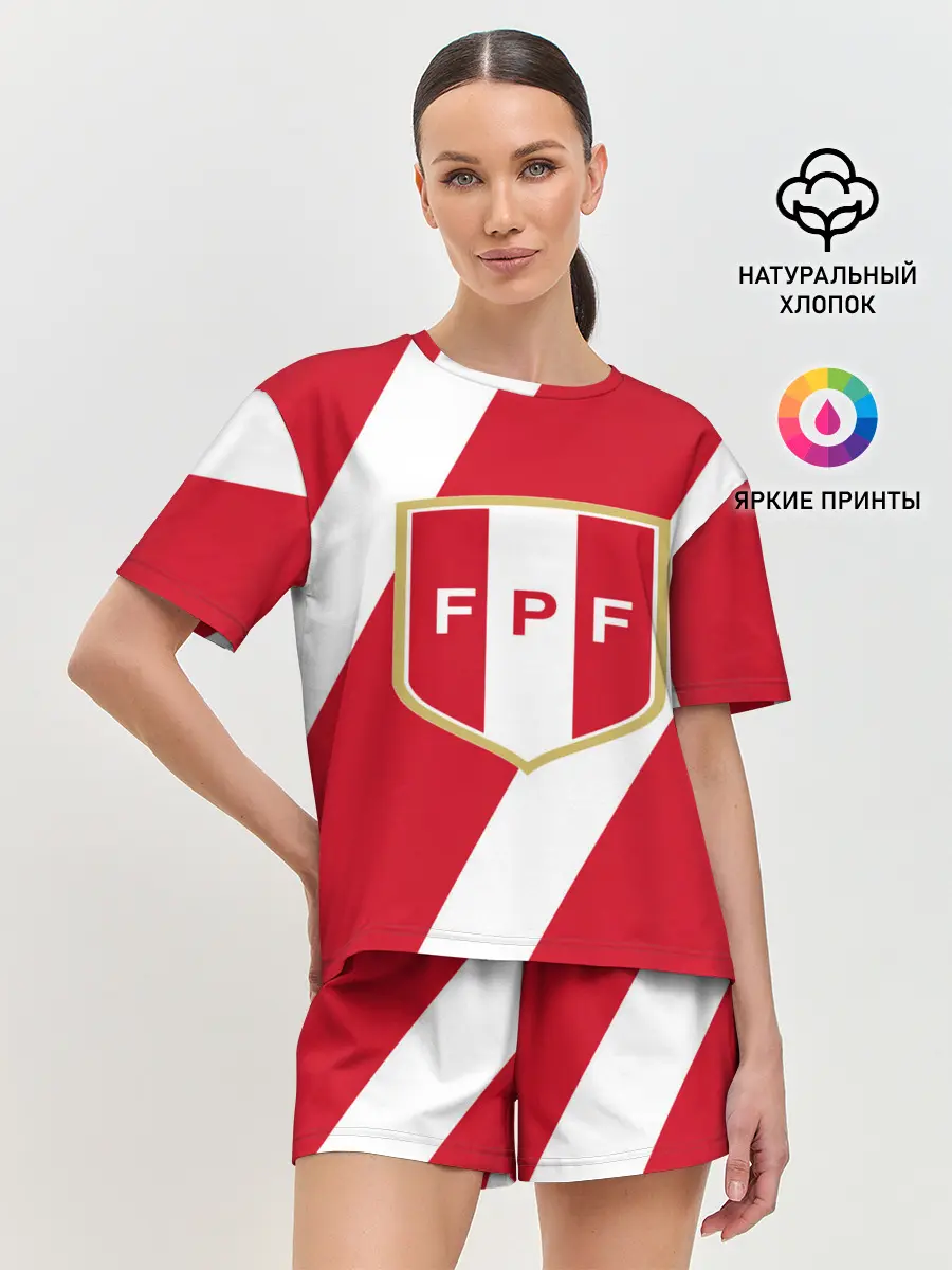 Женская пижама с шортами / Сборная Перу