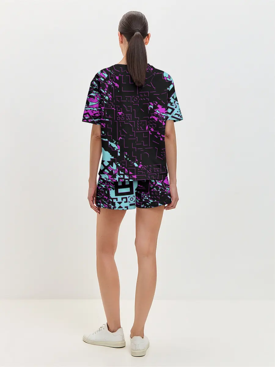 Женская пижама с шортами / Geometry Dash