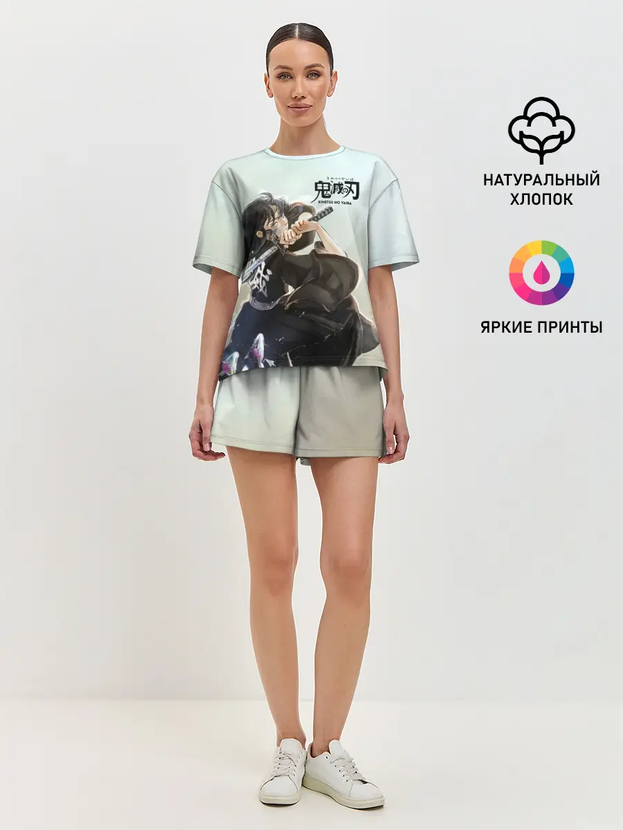 Женская пижама с шортами / Муичиро Токито Kimetsu no Yaiba