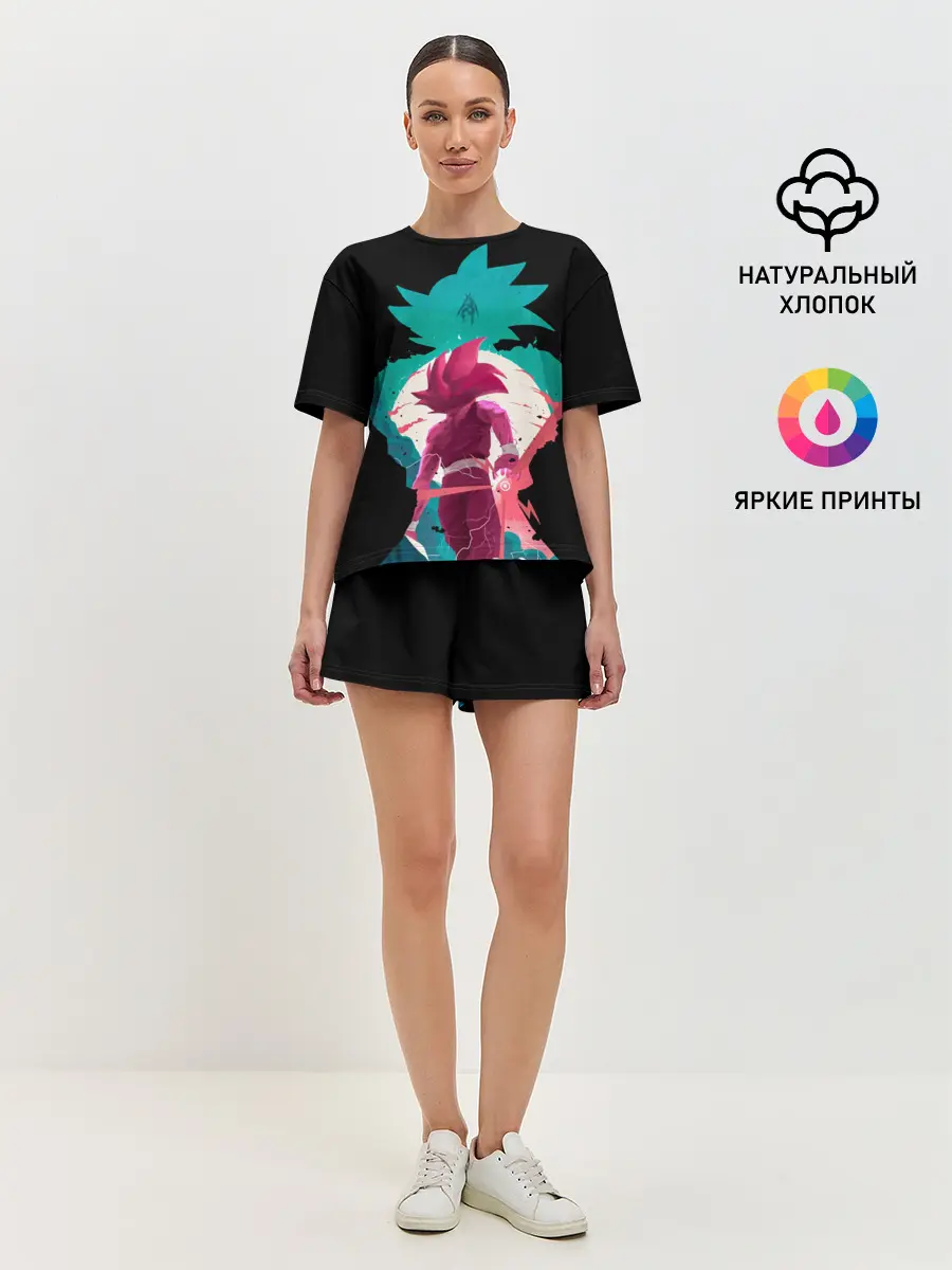 Женская пижама с шортами / Goku boys