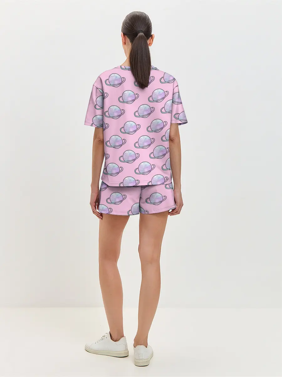 Женская пижама с шортами / Сатурн